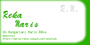 reka maris business card
