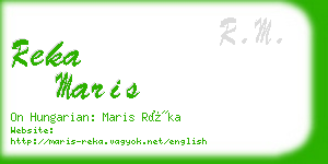 reka maris business card